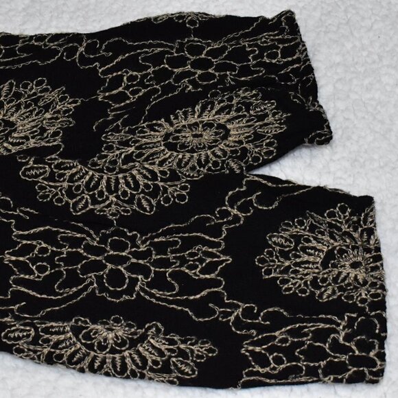 Altar'd State Long Sleeve Boho Thread Stitch Black Print Shirt Mini Dres… - Picture 11 of 12